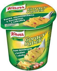 Picture of DANIE KNORR PUREE ZIEMNIACZANE Z BOCZKIEM I CEBULA 58G KUBEK