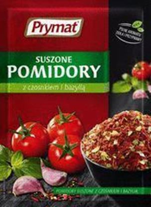 Picture of POMIDORY SUSZONE Z CZOSNKIEM I BAZYLIA 15G PRYMAT