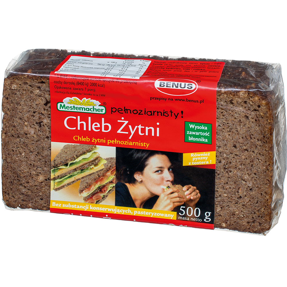 Picture of CHLEB MESTEMACHER ZYTNI KROJONY BENUS 500G