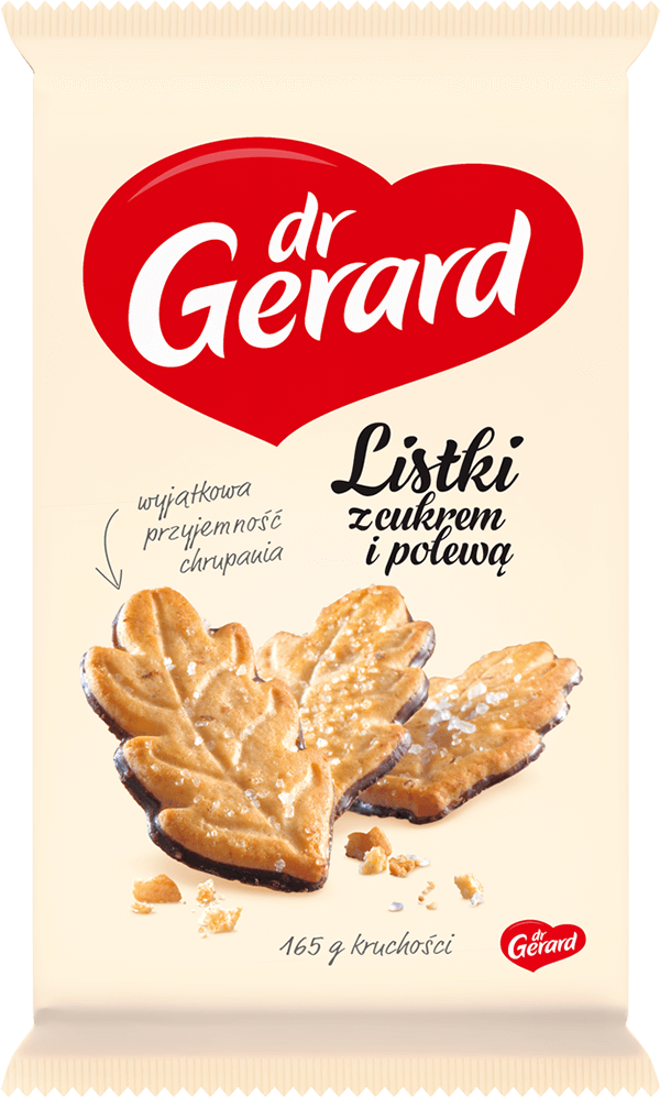 Picture of CIASTKA LISTKI KRUCHE Z CUKREM I POLEWA 165G DR GERARD