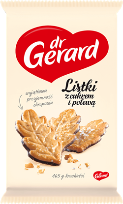 Picture of CIASTKA LISTKI KRUCHE Z CUKREM I POLEWA 165G DR GERARD