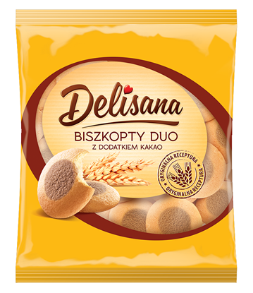 Picture of DELIC-POL BISZKOPTY DUO Z KAKAO 230G