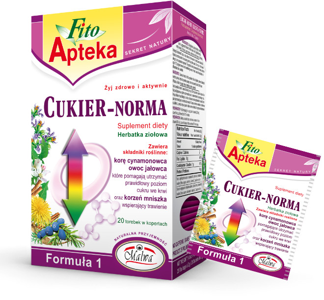 Picture of HERBATA FITO APTEKA CUKIER NORMA 20*2G MALWA