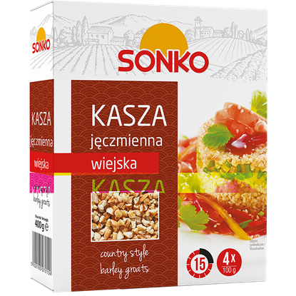 Picture of KASZA JECZMIENNA WIEJSKA 4*100G KARTON RISANA SASZETKI