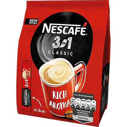 Picture of KAWA ROZPUSZCZALNA 3W1 NESCAFE CLASSIC 10*16,5G NESTLE