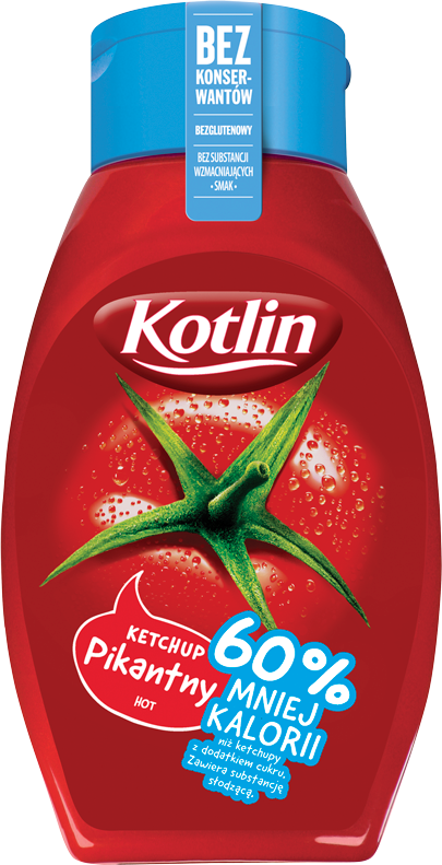 Picture of KETCHUP PIKANTNY 60% MNIEJ KALORII 450G KOTLIN