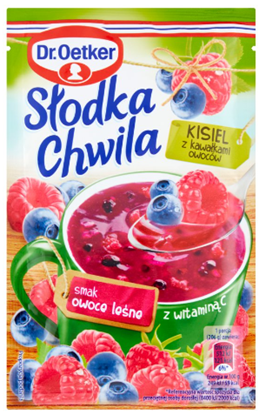 Picture of KISIEL SLODKA CHWILA OWOCE LESNE KAWALKI OWOCOW 31,5G DR.OETKER