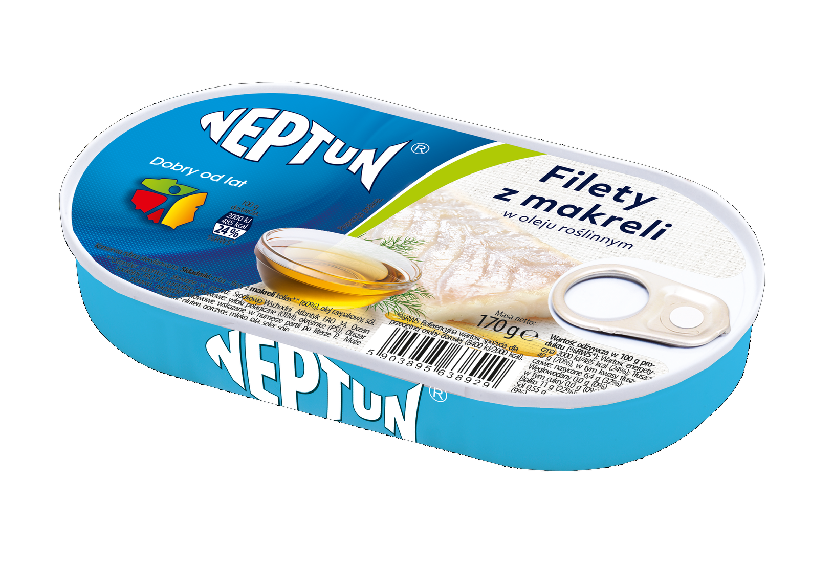 Picture of FILETY Z MAKRELI W OLEJU 170G NEPTUN