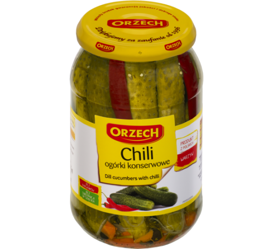 Picture of OGOREK KONSERWOWY Z CHILI 900G ORZECH