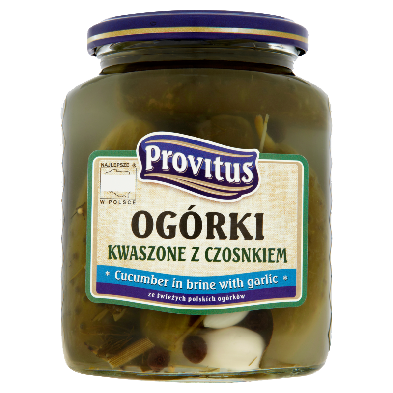 Picture of OGORKI KWASZONE Z CZOSNKIEM 640G PROVITUS