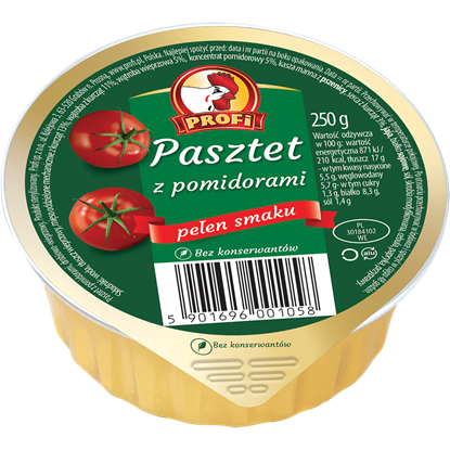 Picture of PASZTET DROBIOWY Z POMIDOREM 250G PROFI