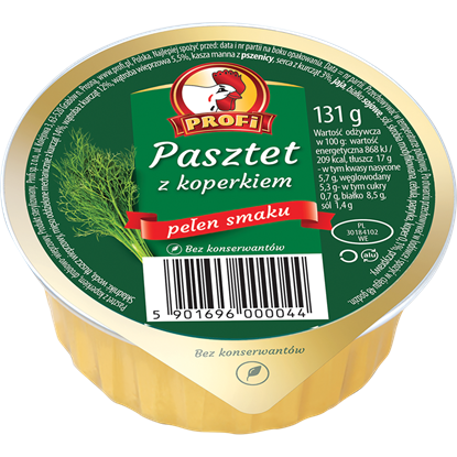 Picture of PASZTET DROBIOWY Z KOPERKIEM 131G PROFI