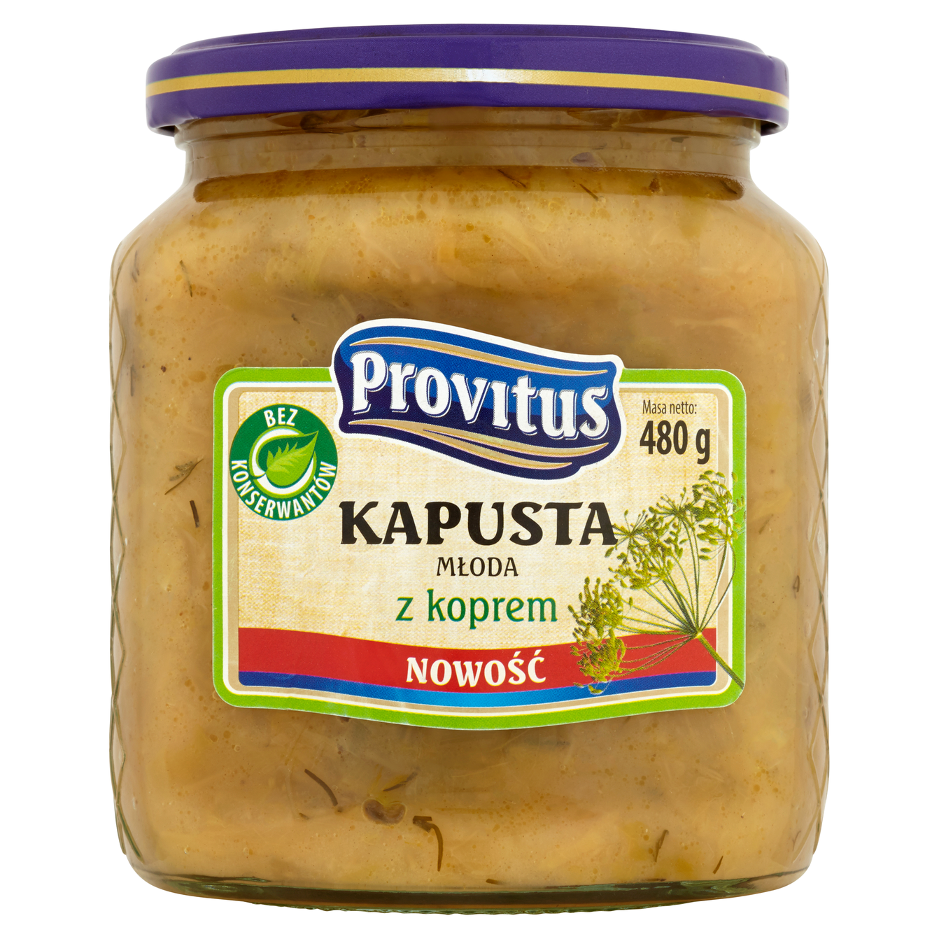 Picture of KAPUSTA MLODA Z KOPERKIEM 480G PROVITUS