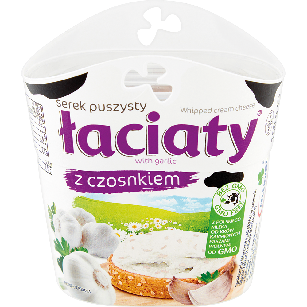 Picture of SEREK PUSZYSTY LACIATY 150G Z CZOSNKIEM MLEKPOL