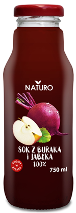 Picture of SOK Z BURAKA I JABLKA 100% NATURO 750ML POLBIOECO