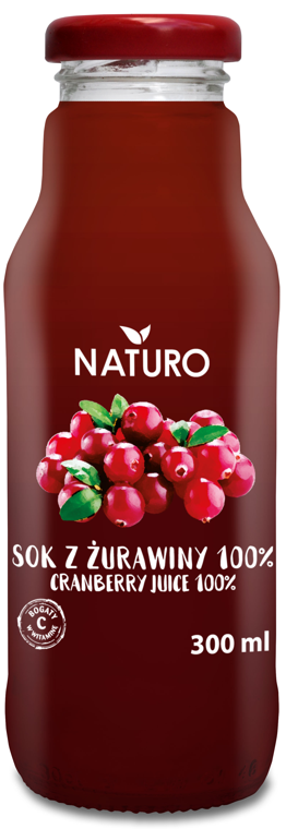 Picture of SOK Z ZURAWINY 100% NATURO 300ML POLBIOECO