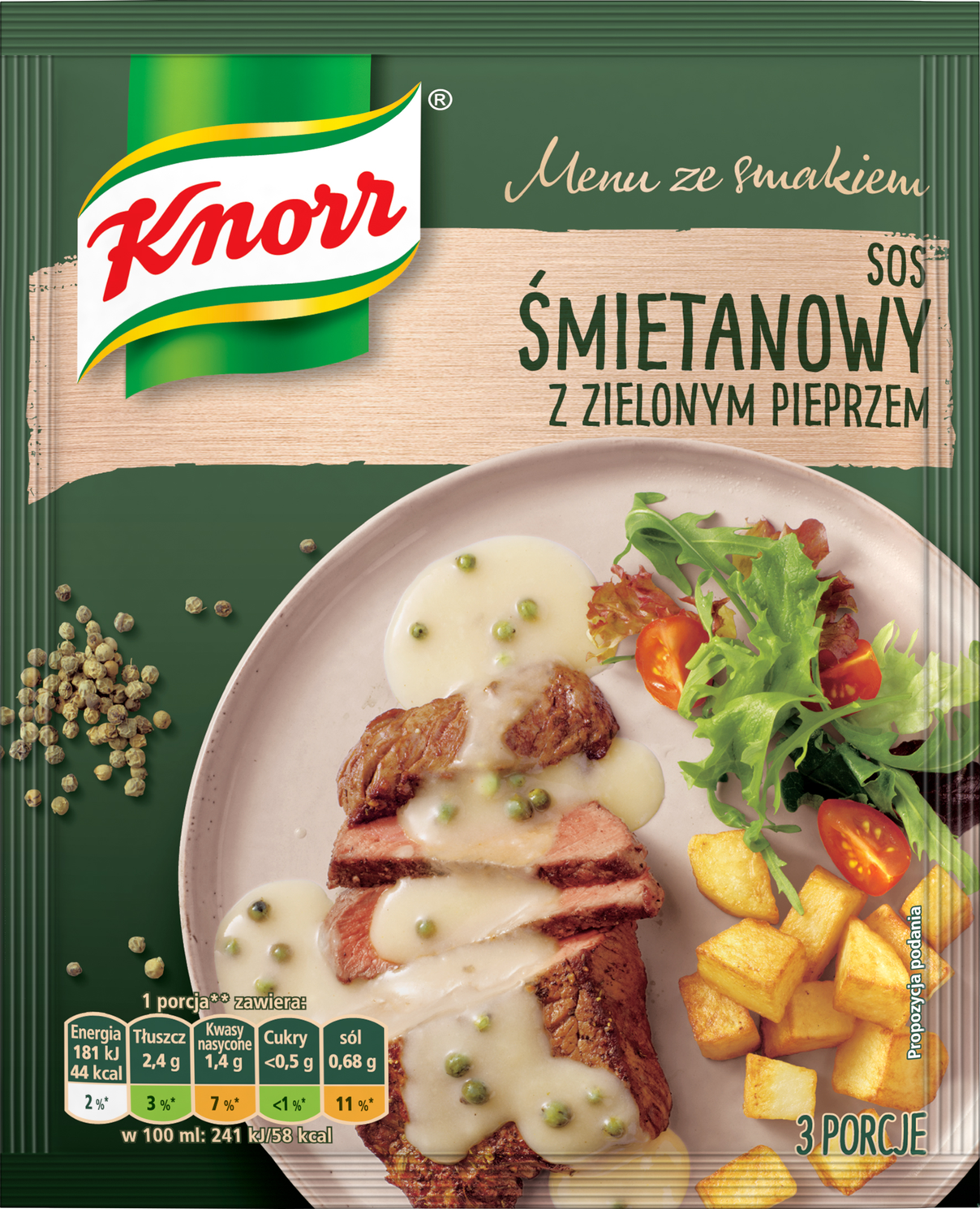 Picture of SOS KNORR MENU ZE SMAK SMIETAN Z ZIEL PIEPRZ 30G