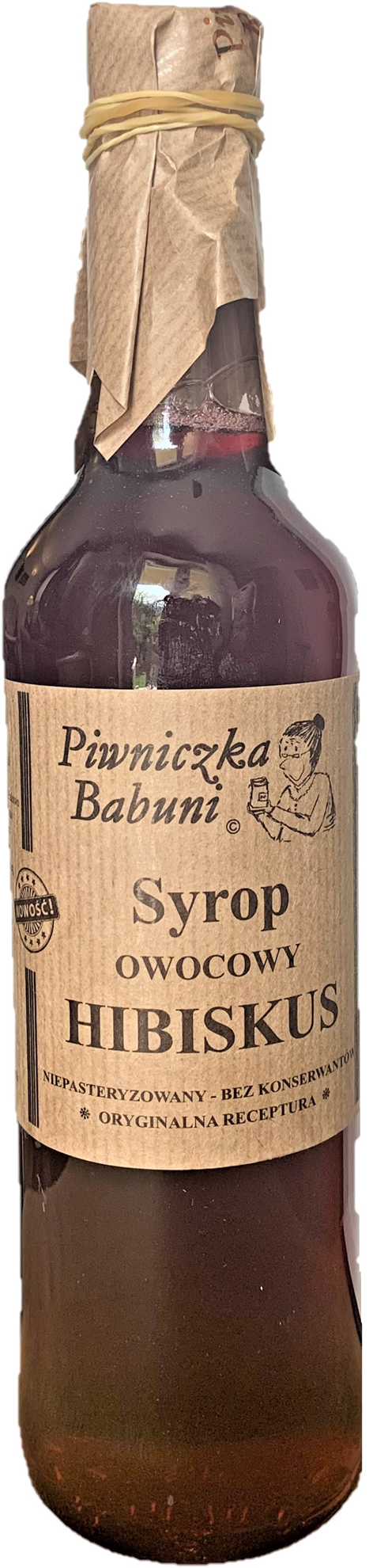 Picture of SYROP Z HIBISKUSA 500ML PIWNICZKA BABUNI