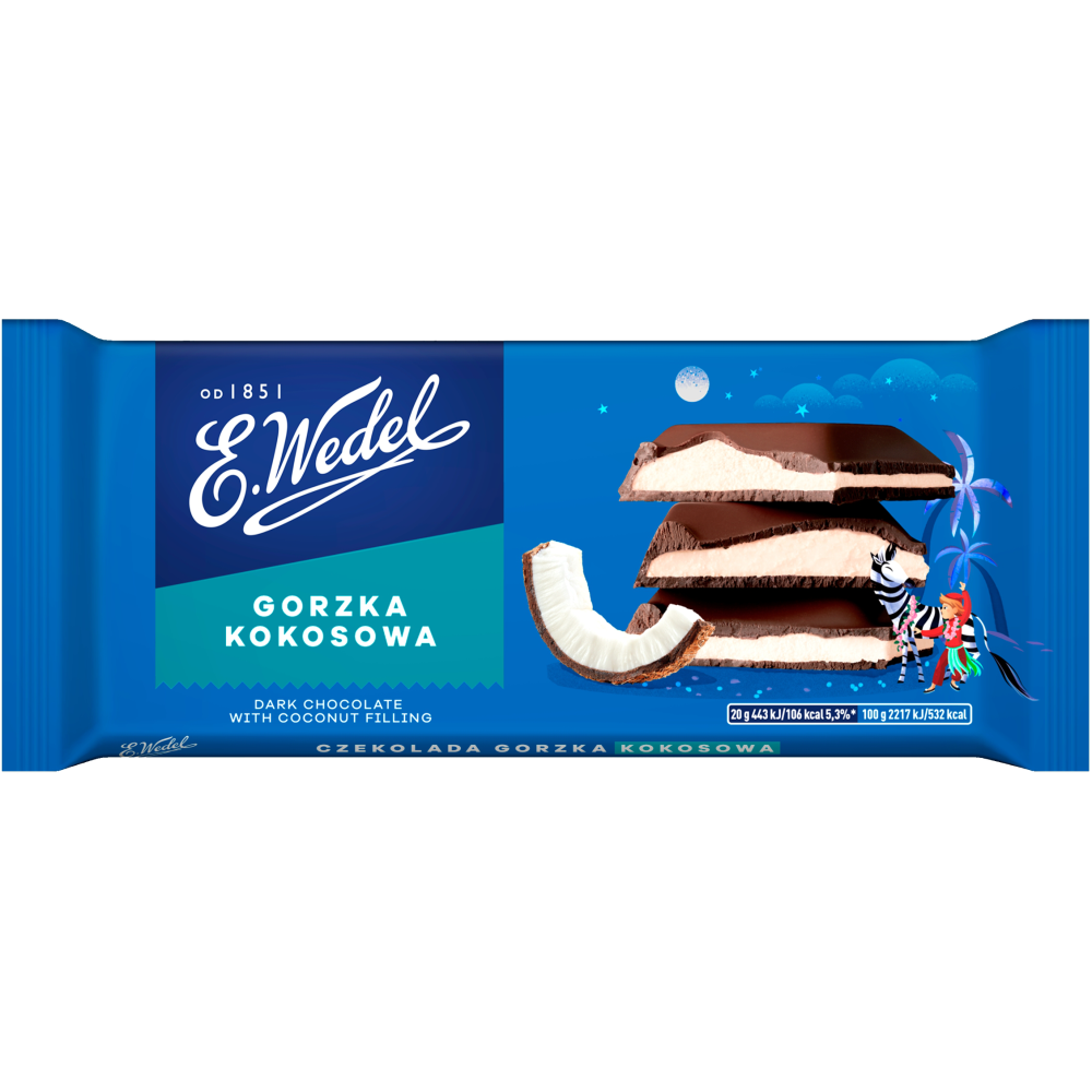 Picture of CZEKOLADA KOKOSOWA 100G WEDEL