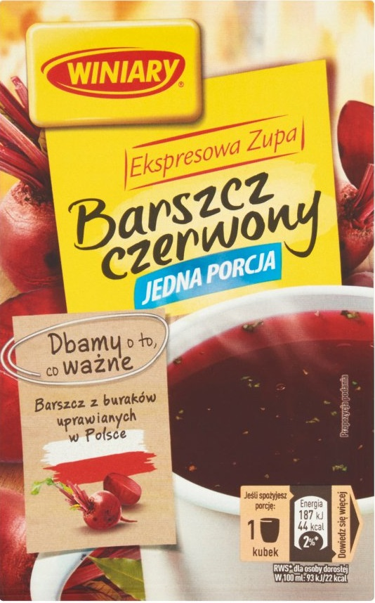 Picture of WINIARY ZUPA JEDNA PORCJA EXPRES BARSZ CZER 13G