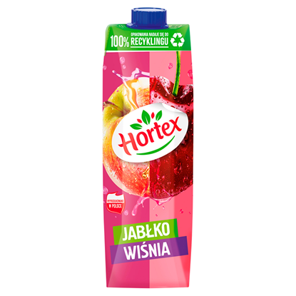 Picture of NAPOJ JABLKO WISNIA 1L HORTEX KARTON