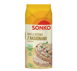 Picture of WAFLE RYZOWE ZE SLONECZNIKIEM 130G SONKO