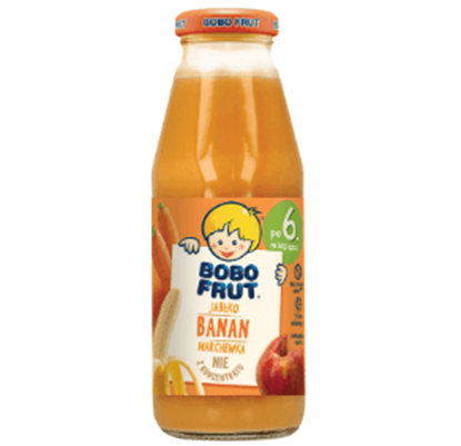 Picture of SOK BOBOFRUT JABLKO BANAN MARCHEW 300ML