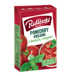 Picture of POMIDORY KROJONE Z BAZYLIA I OREGANO 390G PUDLISZKI