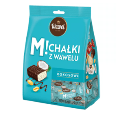 Picture of CUKIERKI MICHALKI ZAMKOWE KOKOSOWE 245G WAWEL