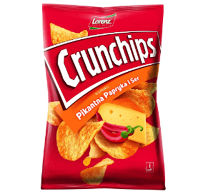 Picture of CHIPSY CRUNCHIPS PIKANTNA PAPRYKA I SER 140G