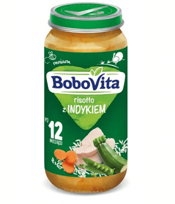 Picture of OBIADEK RISOTTO Z SOCZYSTYM INDYKIEM (12MC) 250G BOBOVITA